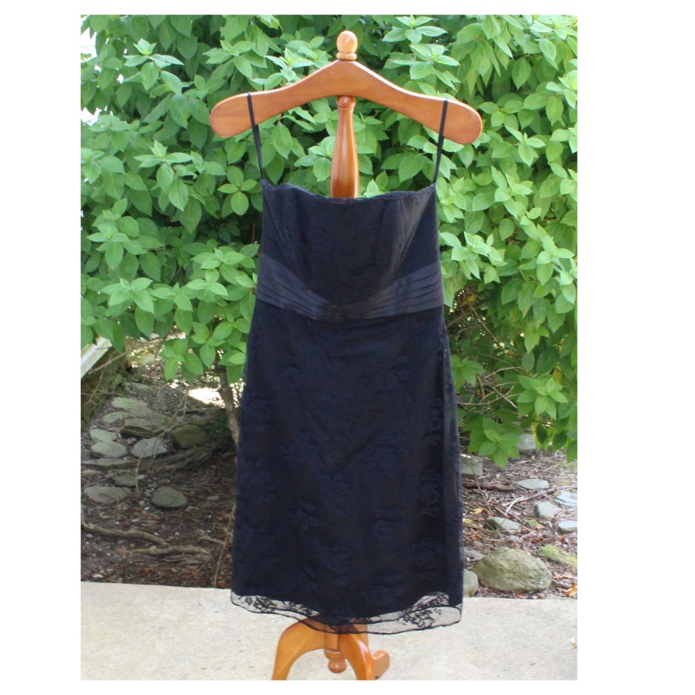 White House Black Market Lacy Black Two-Piece